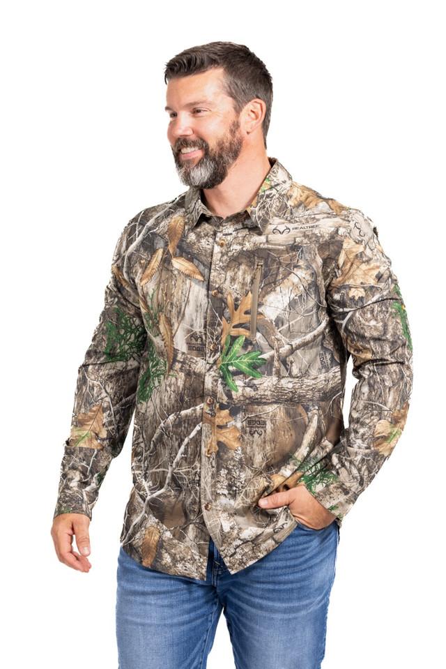 realtree Men's Button Down Long Sleeve Hunting Shirt | Realtree EDGE