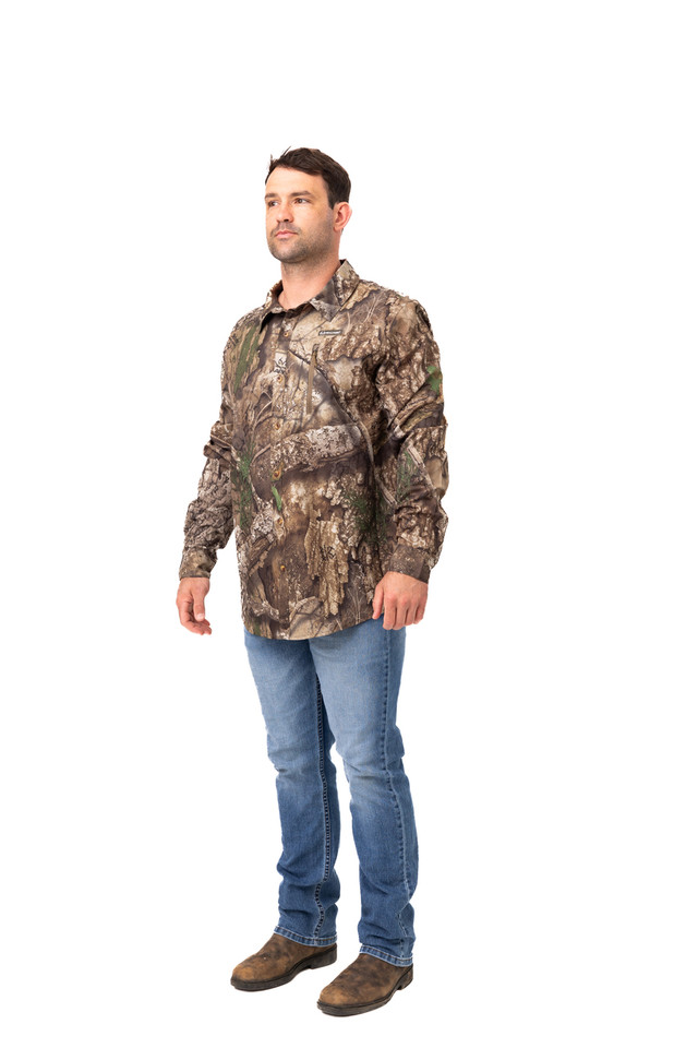 Realtree Men's Button Down Long Sleeve Hunting Shirt | Realtree APX