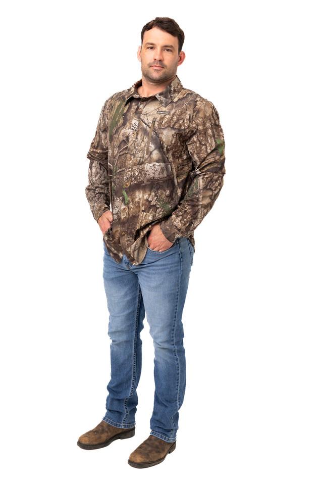 Realtree Men's Button Down Long Sleeve Hunting Shirt | Realtree APX