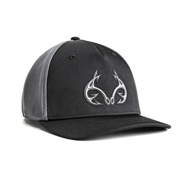 realtree Men's Fishing Blackout Performance Fitted Hat | Realtree