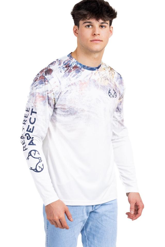 Realtree Men's Fishing Parachute Performance Original Long Sleeve Shirt | Realtree Aspect