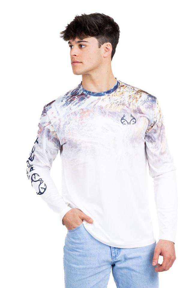 realtree Men's Fishing Parachute Performance Original Long Sleeve Shirt | Realtree Aspect