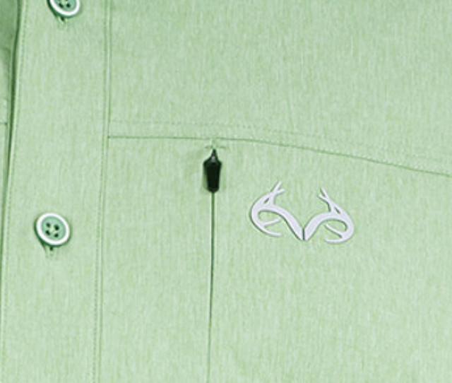 Realtree Men's Green Button Down Long Sleeve Guide Shirt | Realtree
