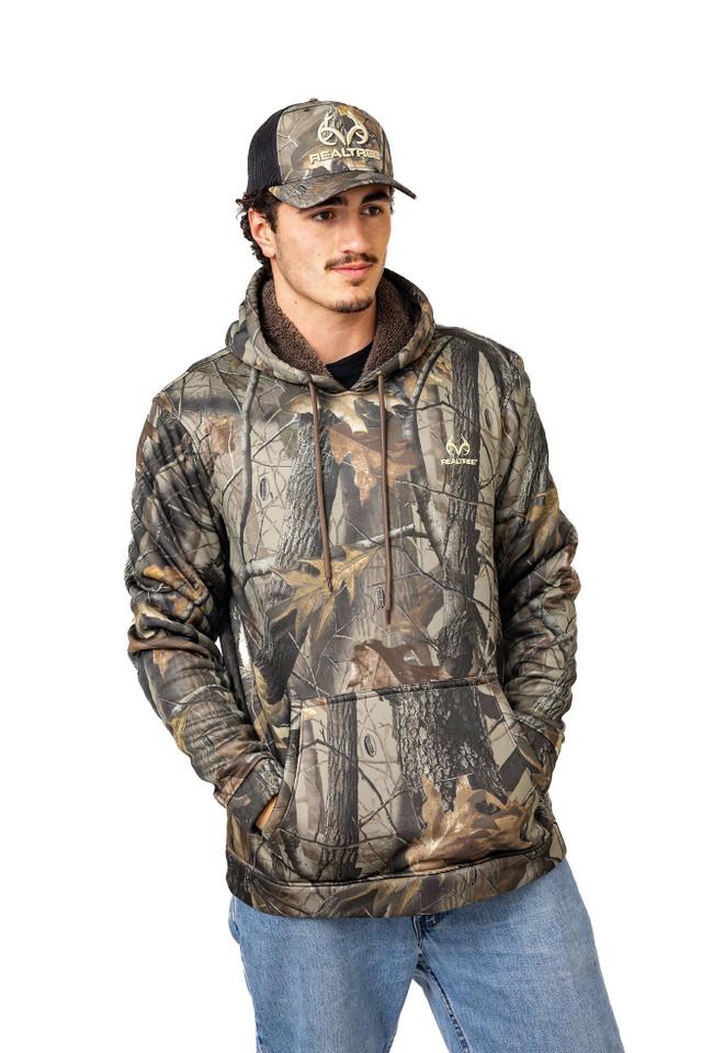 Realtree Men's High Pile Camo Hoodie | Realtree Hardwoods