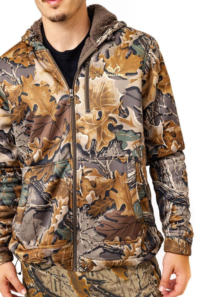 Realtree Men's High Pile Camo Jacket | Realtree Advantage Classic