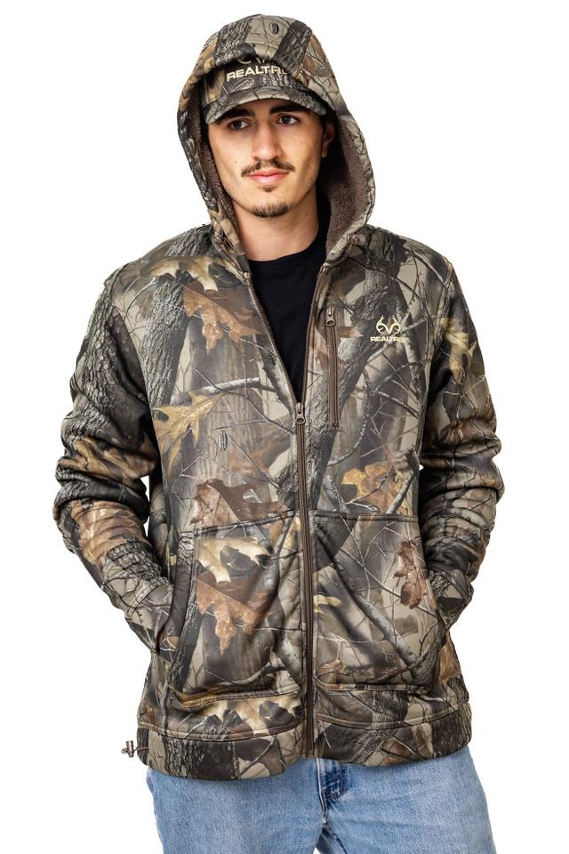 Realtree Men's High Pile Camo Jacket | Realtree Hardwoods