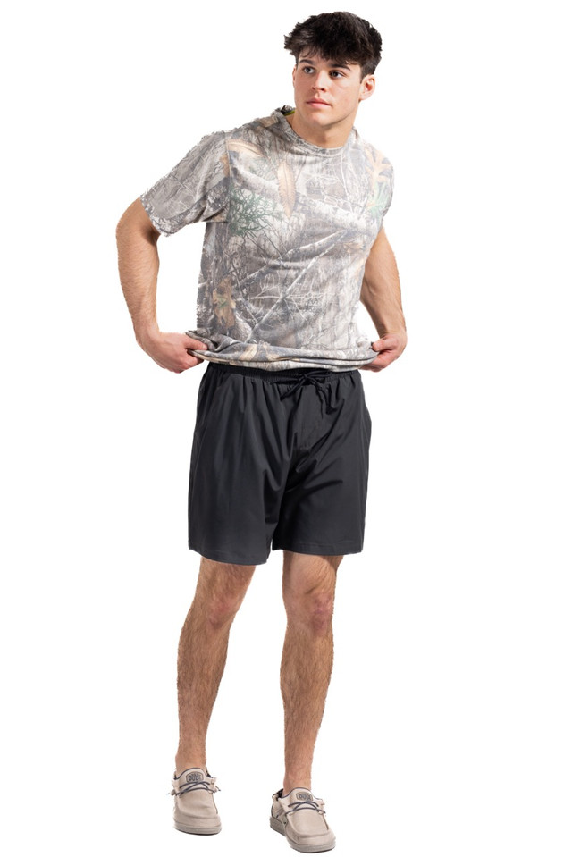 Realtree Men's Lined Black Short | Realtree XTREME Colors