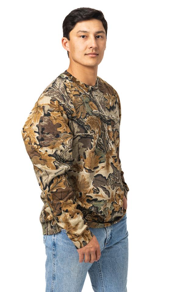 Realtree Men's Long Sleeve Cotton Pocket Hunting Shirt | Realtree Advantage Classic