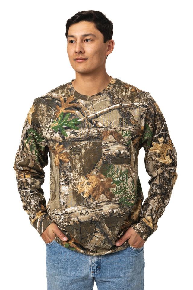 realtree Men's Long Sleeve Cotton Pocket Hunting Shirt | Realtree EDGE