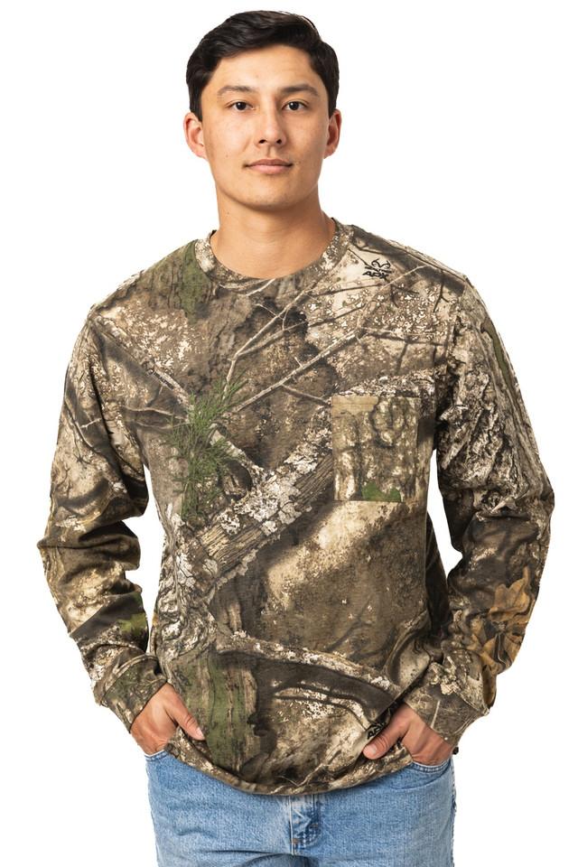 realtree Men's Long Sleeve Cotton Pocket Hunting Shirt | Realtree APX