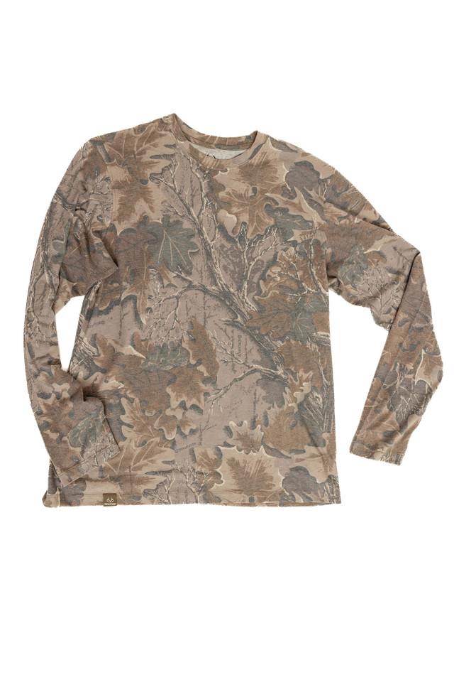 Realtree Men's Long Sleeve Tri-Blend Camo Shirt | Realtree Advantage Classic