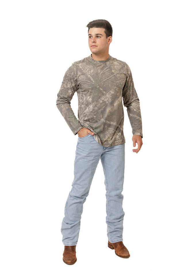 realtree Men's Long Sleeve Tri-Blend Camo Shirt | Realtree APX