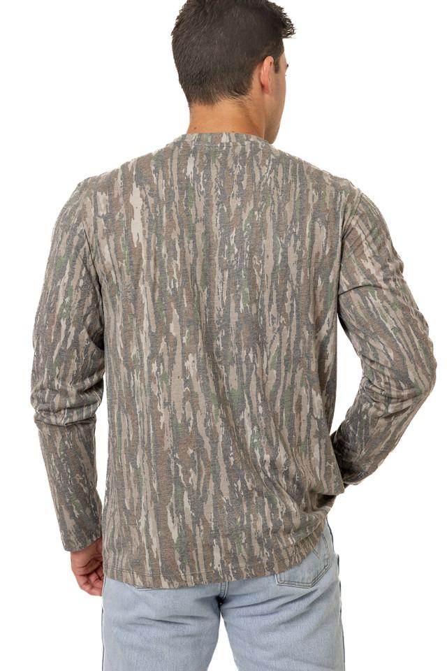 Realtree Men's Long Sleeve Tri-Blend Camo Shirt | Realtree Original