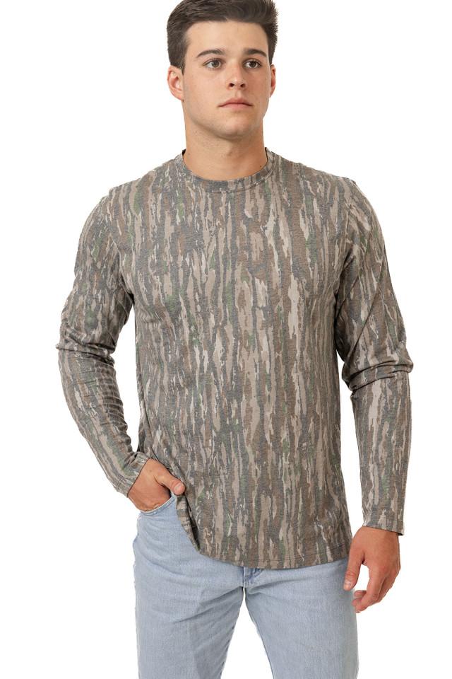 realtree Men's Long Sleeve Tri-Blend Camo Shirt | Realtree Original