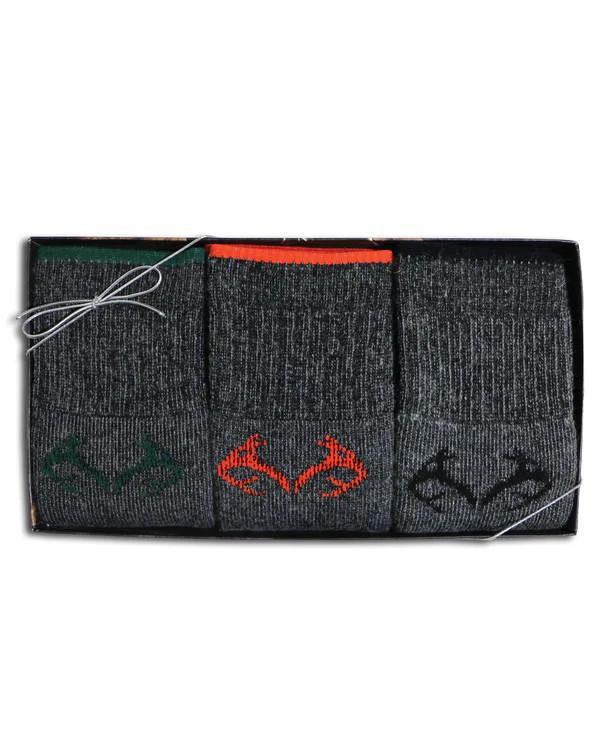 realtree Men's Merino Wool Blend Socks 3 Pack | Realtree