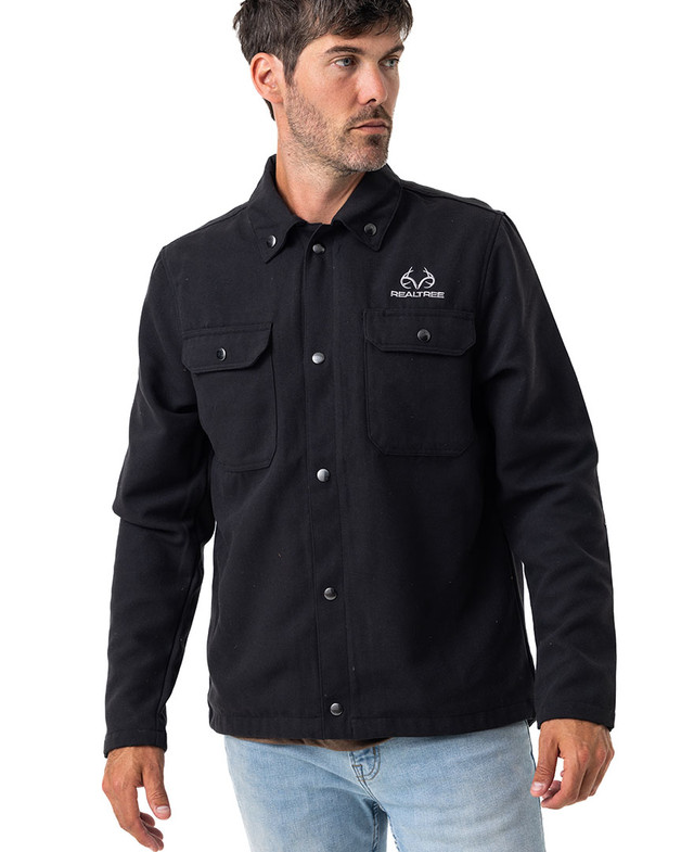realtree Men's Pro Staff Snap Down Shirt Jacket | Realtree
