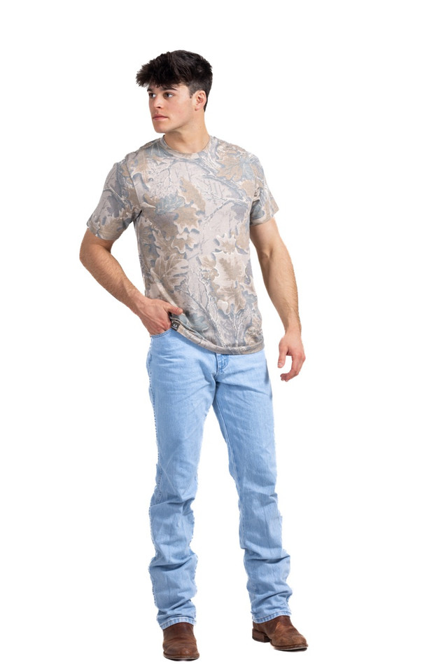 Realtree Men's Tri Blend Short Sleeve Crew Neck Camo Shirt | Realtree Advantage Classic