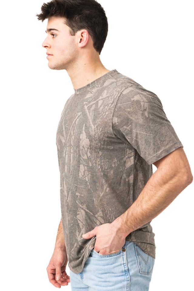 Realtree Men's Tri Blend Short Sleeve Crew Neck Camo Shirt | Realtree Hardwoods