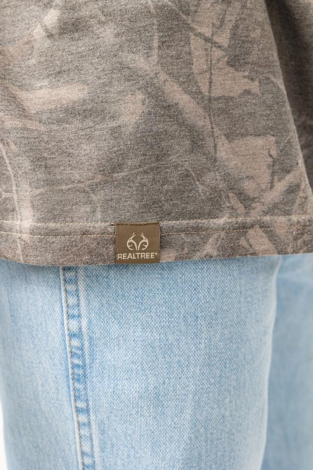 Realtree Men's Tri Blend Short Sleeve Crew Neck Camo Shirt | Realtree Hardwoods