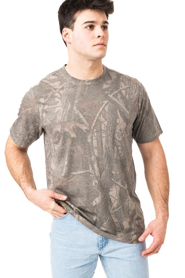 realtree Men's Tri Blend Short Sleeve Crew Neck Camo Shirt | Realtree Hardwoods