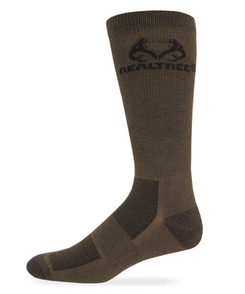 realtree Men's Ultra-Dri® Casual Brown Crew Socks | Realtree