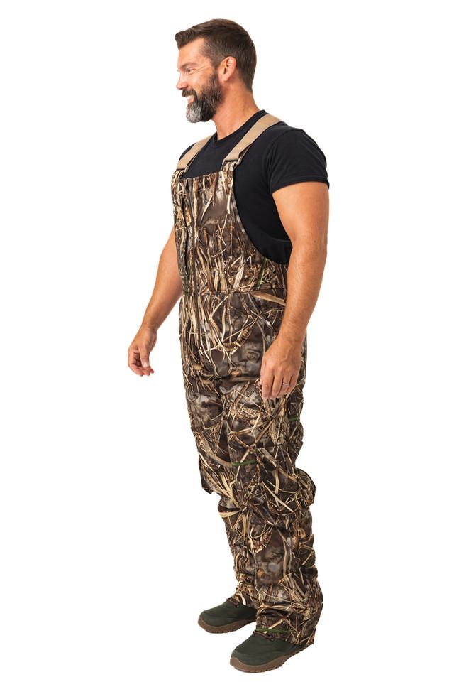 Realtree Men's Waterfowl Water Resistant Insulated Hunting Bibs | Realtree MAX-7