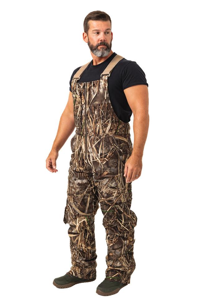 realtree Men's Waterfowl Water Resistant Insulated Hunting Bibs | Realtree MAX-7