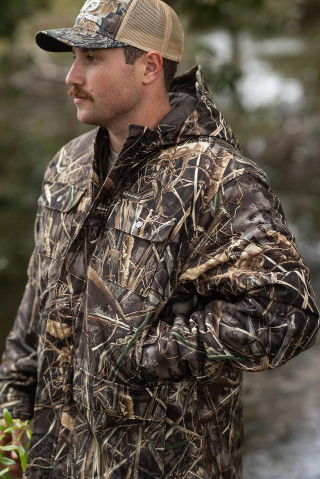 realtree Men's Waterfowl Water Resistant Insulated Hunting Parka | Realtree MAX-7