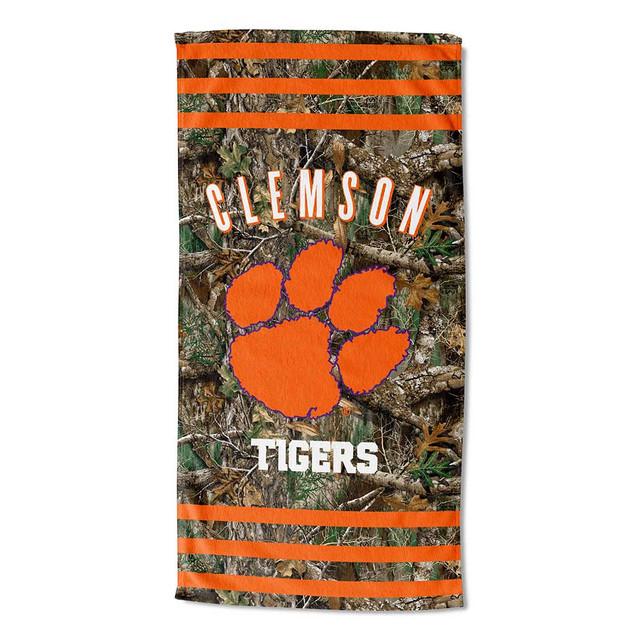 realtree Northwest NCAA Clemson Tigers Camo Beach Towel | Realtree EDGE