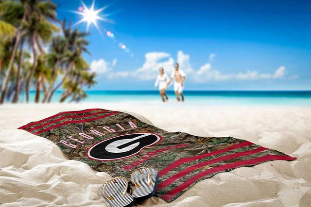 Realtree Northwest NCAA Georgia Bulldogs Camo Beach Towel | Realtree EDGE