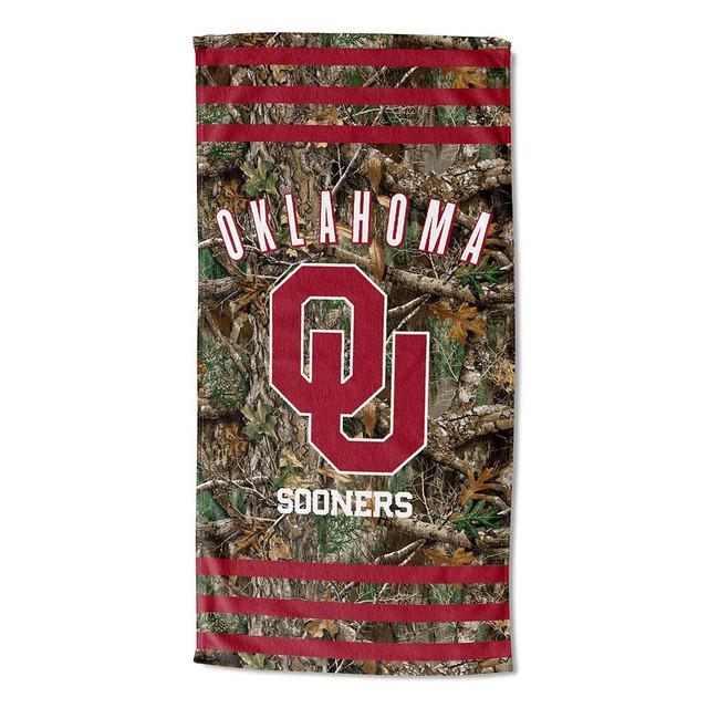 realtree Northwest NCAA Oklahoma Sooners Camo Beach Towel | Realtree EDGE