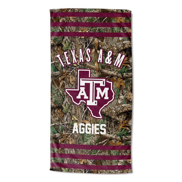 realtree Northwest NCAA Texas A&M Aggies Camo Beach Towel | Realtree EDGE