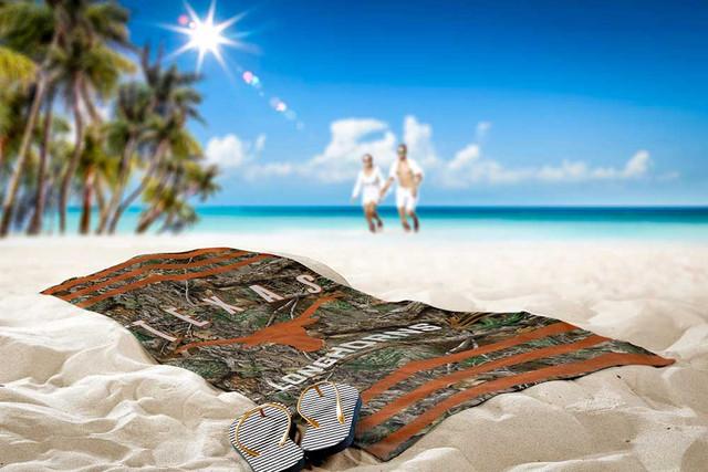Realtree Northwest NCAA Texas Longhorns Camo Beach Towel | Realtree EDGE