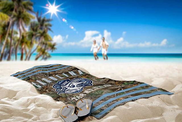 Realtree Northwest NCAA UNC Tar Heels Camo Beach Towel | Realtree EDGE