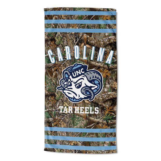 realtree Northwest NCAA UNC Tar Heels Camo Beach Towel | Realtree EDGE
