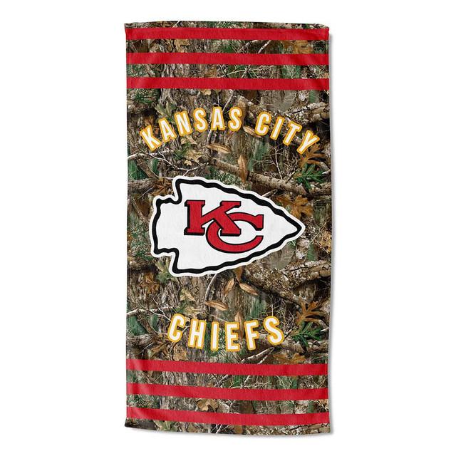 realtree Northwest NFL Kansas City Chiefs Camo Beach Towel | Realtree EDGE