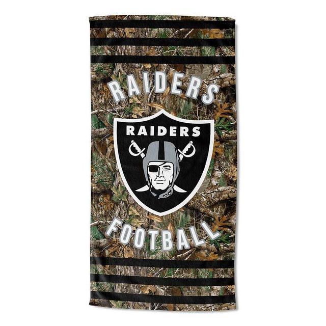 realtree Northwest NFL Las Vegas Raiders Camo Beach Towel | Realtree EDGE