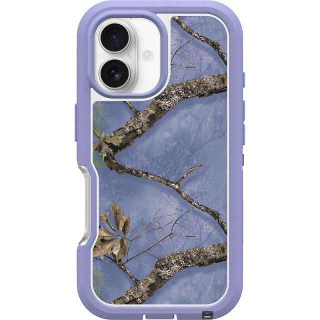 realtree Otterbox iPhone 16 Defender Series XT Pro for MagSafe Periwinkle Case | Realtree APX Colors