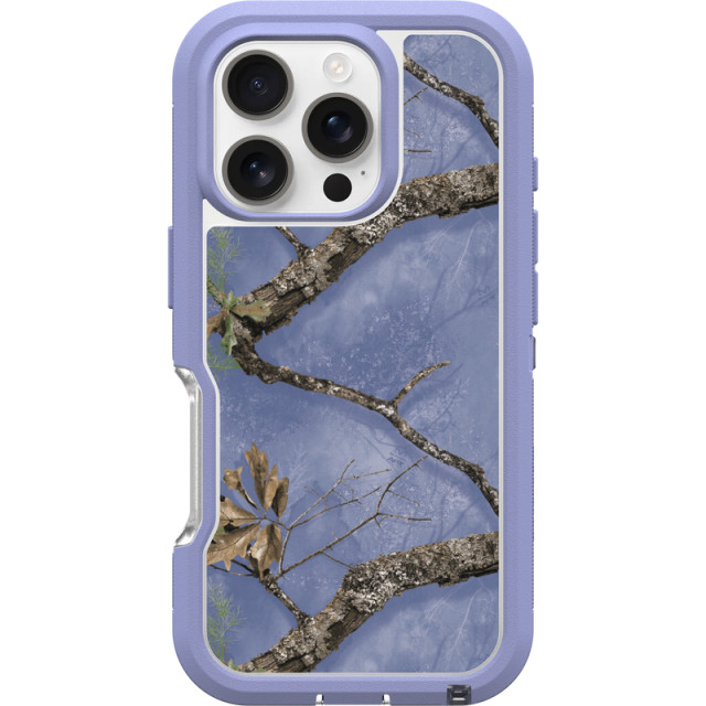 realtree Otterbox iPhone 16 Pro Defender Series XT Pro for MagSafe Periwinkle Case | Realtree APX Colors