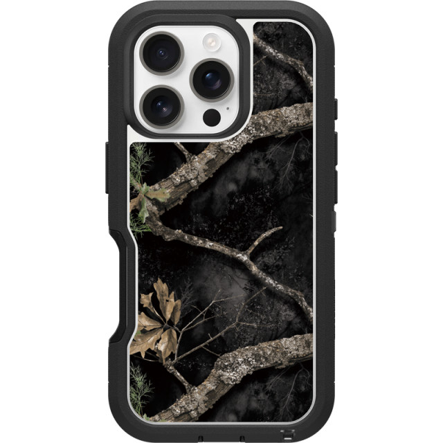 realtree Otterbox iPhone 16 Pro Defender Series XT Pro for MagSafe Midnight Case | Realtree APX Colors
