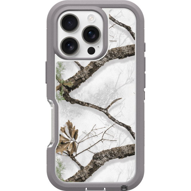 realtree Otterbox iPhone 16 Pro Defender Series XT Pro for MagSafe Snow Case | Realtree APX Colors
