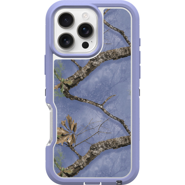 realtree Otterbox iPhone 16 Pro Max Defender Series XT Pro for MagSafe Periwinkle Case | Realtree APX Colors
