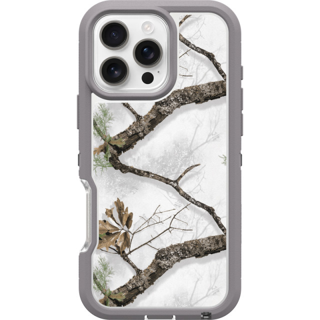 realtree Otterbox iPhone 16 Pro Max Defender Series XT Pro for MagSafe Snow Case | Realtree APX Colors