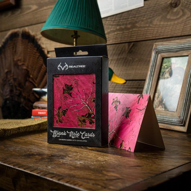 Realtree Pink 20-pc All Occasion Blank Note Card Set | Realtree Xtra Colors