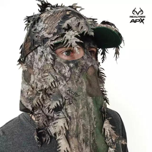 realtree QuikCamo Men's 2-in-1 Leafy Hunting Face Mask & Ball Cap | Realtree Camo