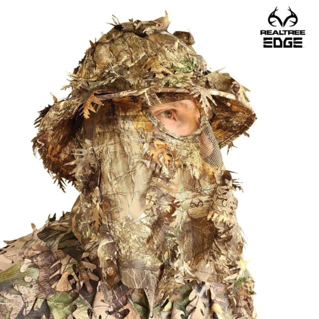 Realtree QuikCamo Unisex 2-in-1 Leafy Hunting Face Mask And Bucket Hat | Realtree Camo