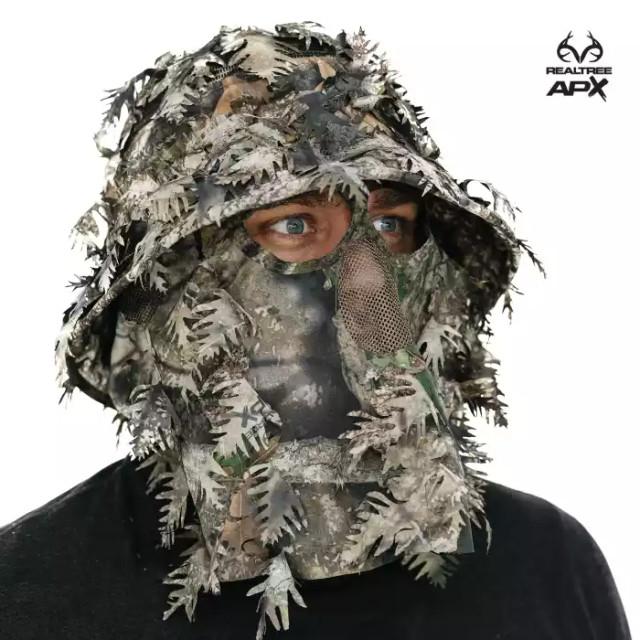 realtree QuikCamo Unisex 2-in-1 Leafy Hunting Face Mask and Bucket Hat | Realtree Camo