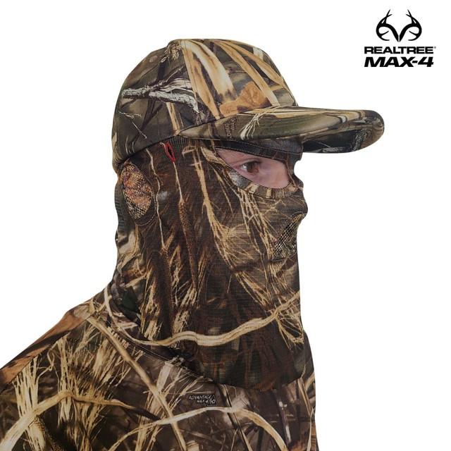 realtree QuikCamo Unisex Hunting Hat and Front Face Concealment (Adjustable) | Realtree MAX-4