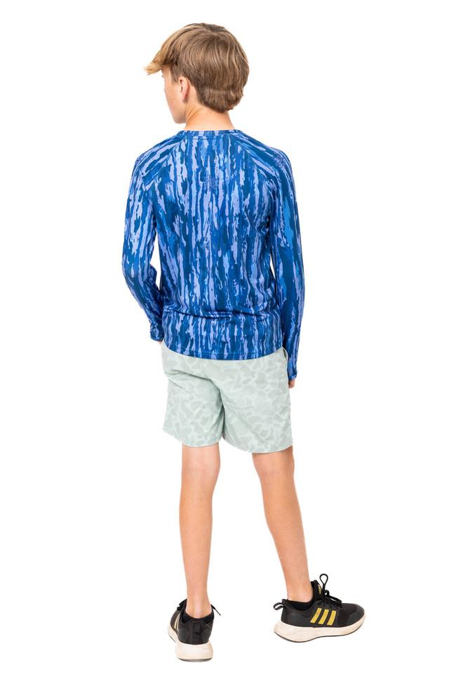 realtree Realtree Fishing Kid's Blue Long Sleeve Crewneck Shirt | Realtree Original