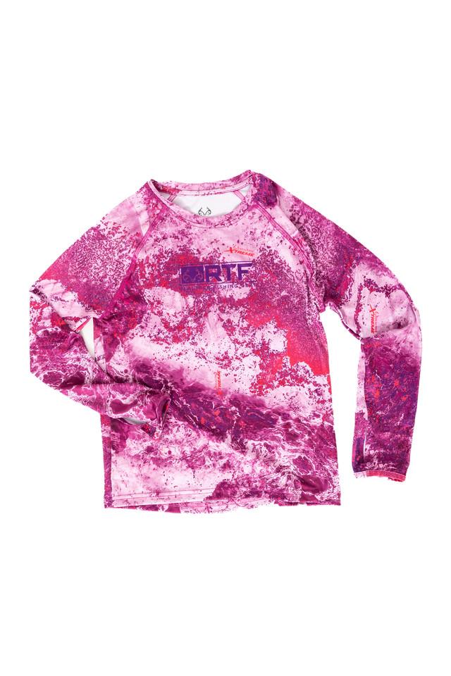 Realtree Realtree Fishing Kid's Hot Pop Long Sleeve Crewneck Shirt | Realtree XTREME